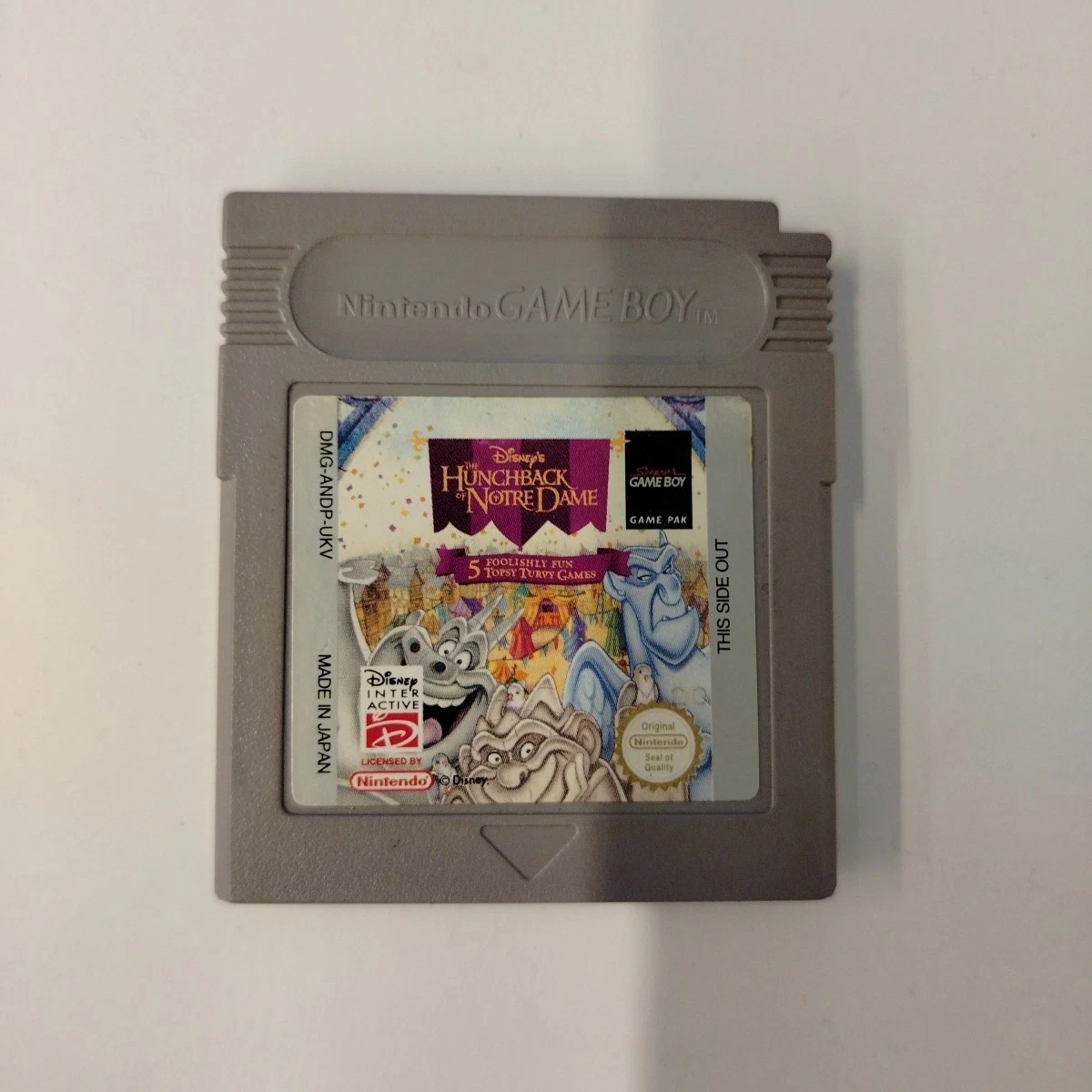 Il Gobbo Di Notre Dame Disney Game Boy Nintendo GB Solo Cartuccia Loose